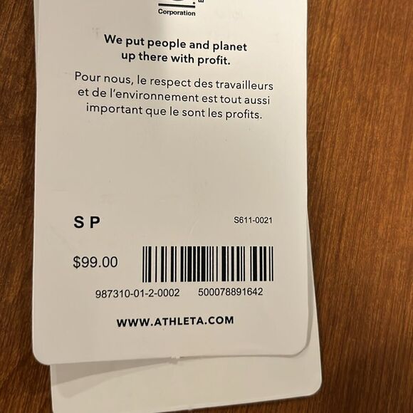 NWT Athleta Ultimate Stash II Capri Size Small Petite. - Picture 6 of 10